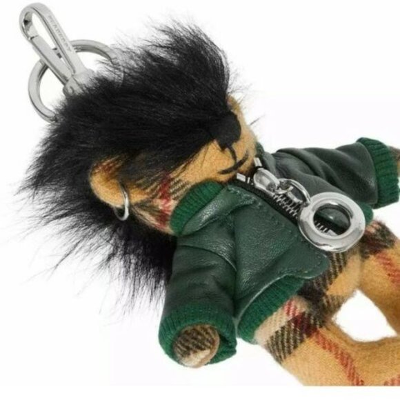 Burberry Thomas Bear π» Charm Biker Keychain Bag - Picture 3 of 8